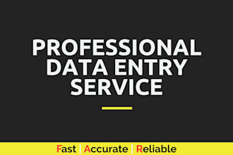 do fast and accurate data entry in excel or word