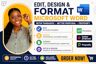 edit, design and format microsoft word setup pandadoc better proposal proposify