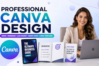 canva workbook design, canva ebook design, ebook cover design, canva expert