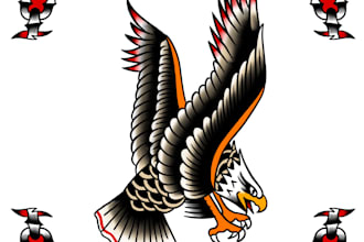 create you american traditional tattoo design