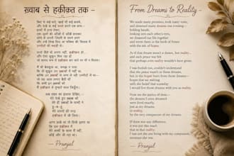 write emotional hindi poetry and spoken word