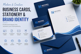 design professional business cards and brand identity
