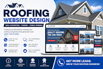 design a high converting roofing company websites
