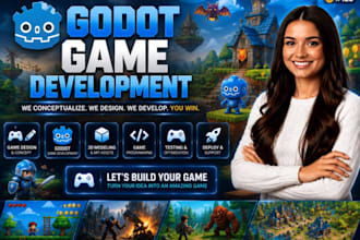 do 2d or 3d games in godot , custom game mechanics and prototypes in godot