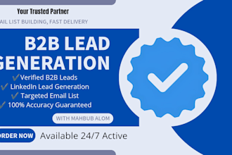 do b2b lead generation and web research