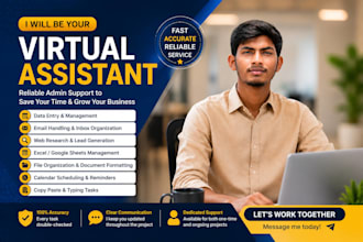 be your virtual assistant for data entry and admin tasks