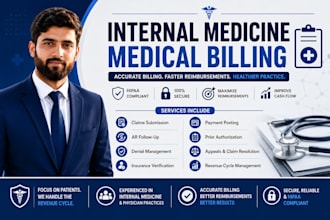 do internal medicine medical billing, ar follow up and denial management