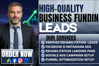 500 exclusive business funding ,loan leads monthly via google and facebook ads