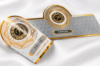 do a premium cigar band, logo, label  cigar box design for your business