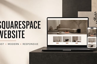 design or redesign a modern squarespace website