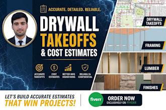 do drywall framing takeoff and construction estimate