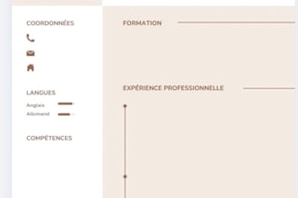 création de CV professionnel