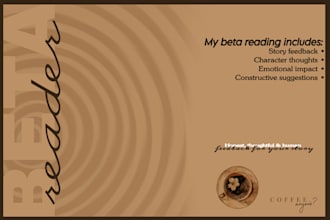 beta read your book and give honest feedback