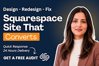 design, redesign or fix your squarespace website as an expert
