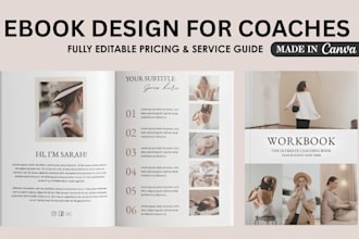 design a canva ebook, workbook, and lead magnet for coaches