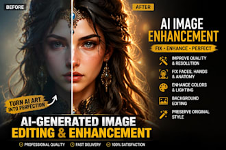 edit and enhance ai generated artwork professionally