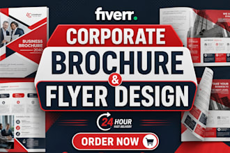 design premium corporate brochure, company flyers and company reports