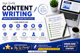 do blog writing article writing and SEO writing