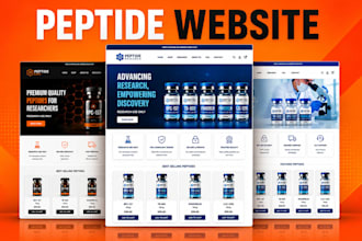 build research peptide website with woocommerce payment integration