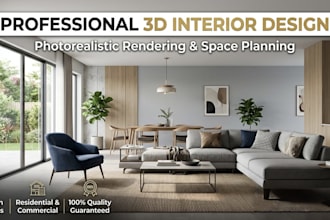 create realistic 3d house and interior designs