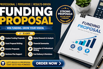 create a professional funding proposal, grant writing service