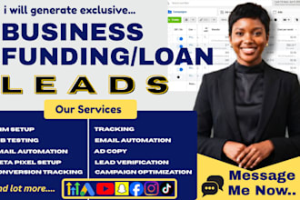 exclusive USA business funding leads, business loan, funding lead via google ads