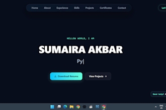 build a modern web application or frontend portfolio