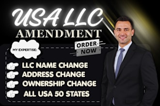 file llc amendment, change llc name, articles of amendment, llc reinstatement