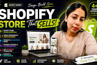 shopify store setup design and redesign
