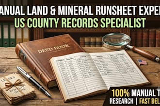 be your US landman for title research and mineral rights runsheet