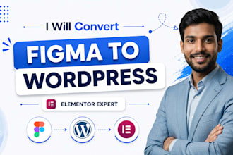 convert figma to elementor or figma to wordpress website
