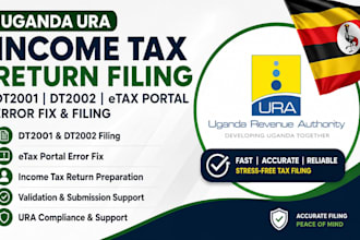 file uganda ura income tax return dt2001 dt2002 etax portal error fix and filing