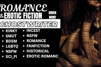 ghostwrite nsfw fanfiction erotic anime manga smut kink story romance story bdsm