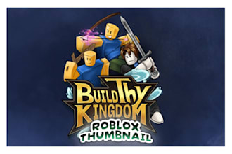 make a roblox game and youtube thumbnail