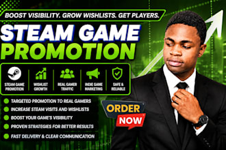 steam game promotion  boost steam visits, wishlists  game marketing