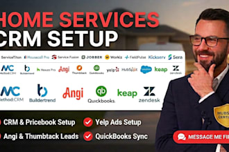 yelp ads setup servicetitan housecall pro fieldpulse quickbooks crm integration