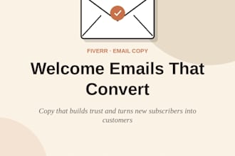 write a welcome email that builds trust and drives sales
