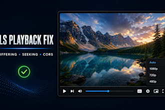 fix or integrate hls m3u8 video players, buffering, seeking, and cors
