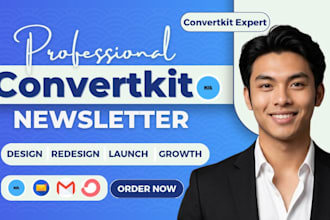 setup convertkit newsletter kit landing page convertkit email sequence expert