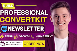 setup convertkit newsletter kit landing page convertkit email sequence expert