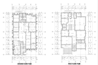 create city permit drawing for house permit plans approval in autocad
