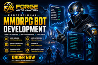 develop advanced game automation and anti cheat systems for mmos