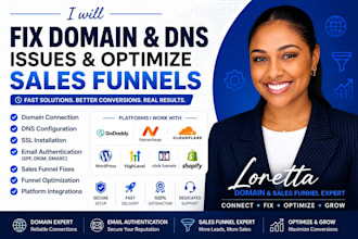 fix godaddy, namecheap, cloudflare dns, domain connection, systeme io funnel