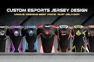 design custom esports jersey and gaming apparel