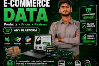scrape product data and prices from any ecommerce website