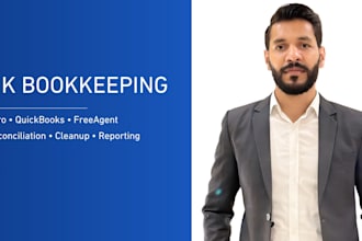 do UK bookkeeping and bank reconciliation in xero or quickbooks