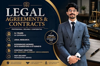 draft or review legal contracts, agreements, ndas, and terms and conditions