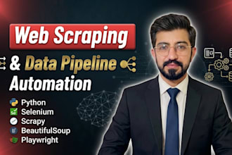 web scraping, python web scrapping, and data pipeline automation