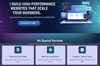 design responsive ecommerce website using elementor pro and woocommerce
