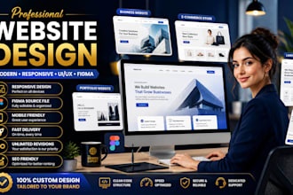 design a modern responsive website or adobe xd